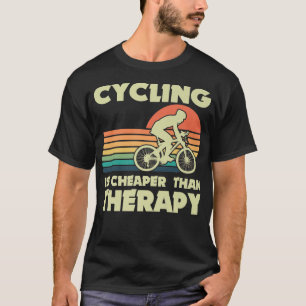 Bike Cycling Therapy Cyclist Mountain Bike Riding T Shirt