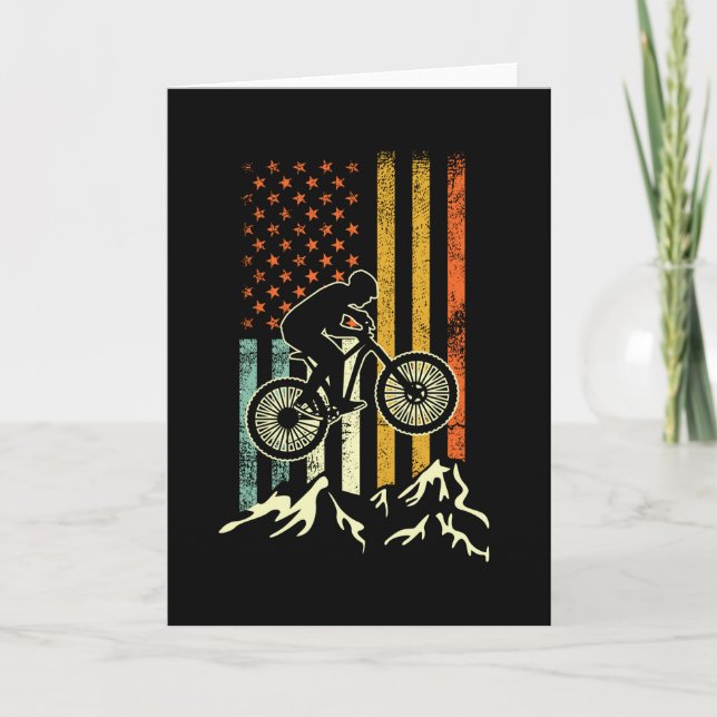 Bike Downhill Retro Kort (Framsida)