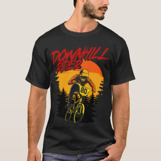 Bike Downhill Rider Cycling Bike MTB fema T Shirt