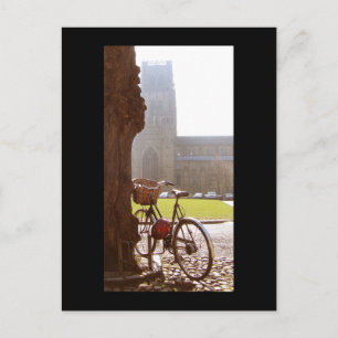 Bike & Durhm Cathedral Vykort