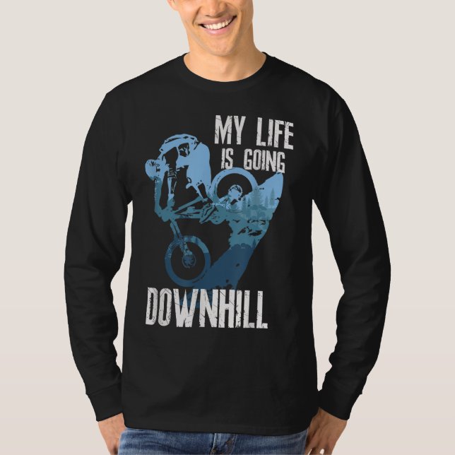 Bike Enduro MTB Cycling Biking Mountain Bike Endur T Shirt (Framsida)