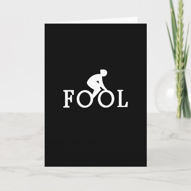 Bike Fool - Cyclist Fläkt Gift Kort (Framsida)