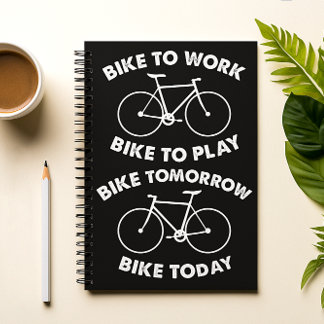 Bike Forever - Coola Cycling Anteckningsbok Med Spiral