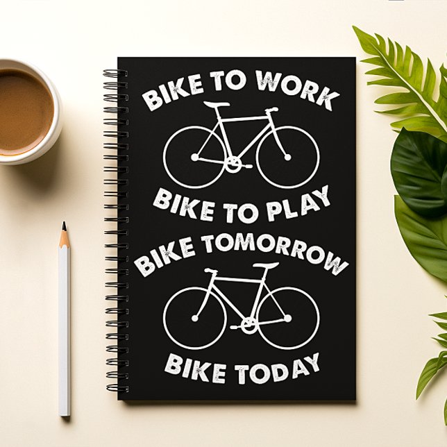 Bike Forever - Coola Cycling Anteckningsbok Med Spiral (Skapare uppladdad)