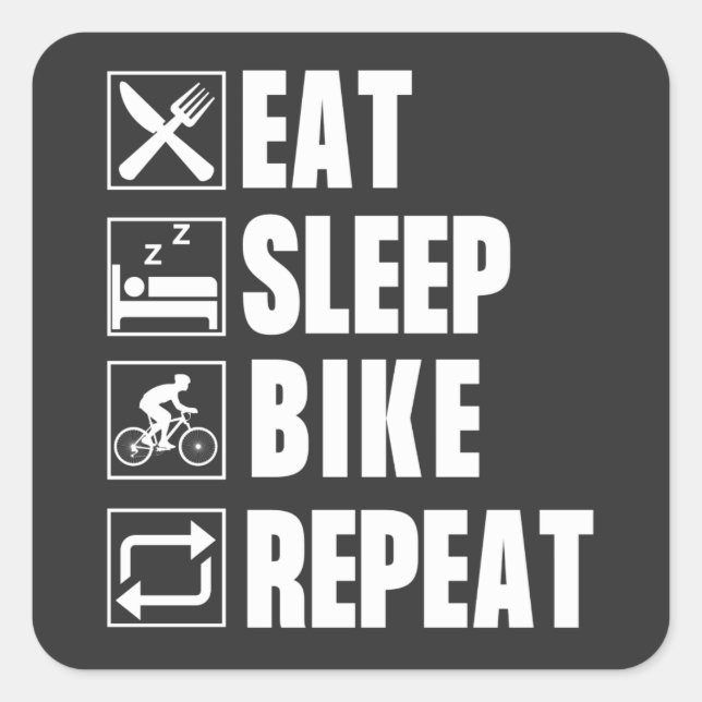 BIKE FYRKANTIGT KLISTERMÄRKE (Framsida)