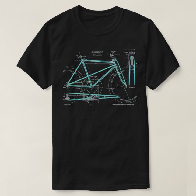 Bike Geometry T Shirt (Design framsida)