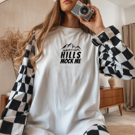 Bike Girl Irony black mountain T Shirt