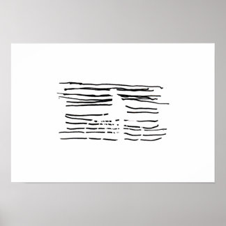 Bike gjord av linjer poster