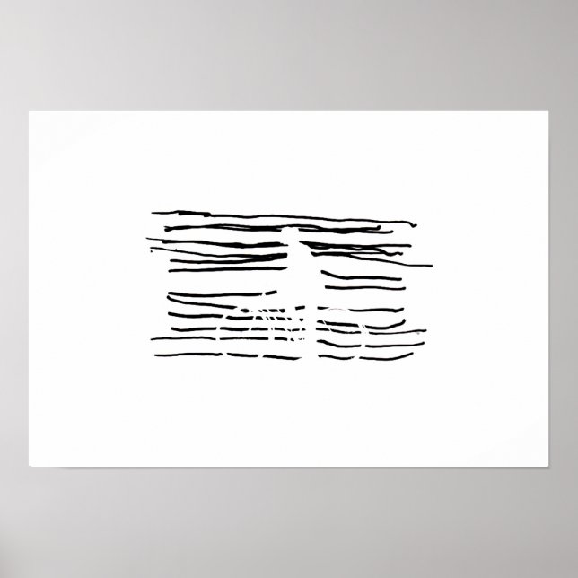 Bike gjord av linjer poster (Framsidan)