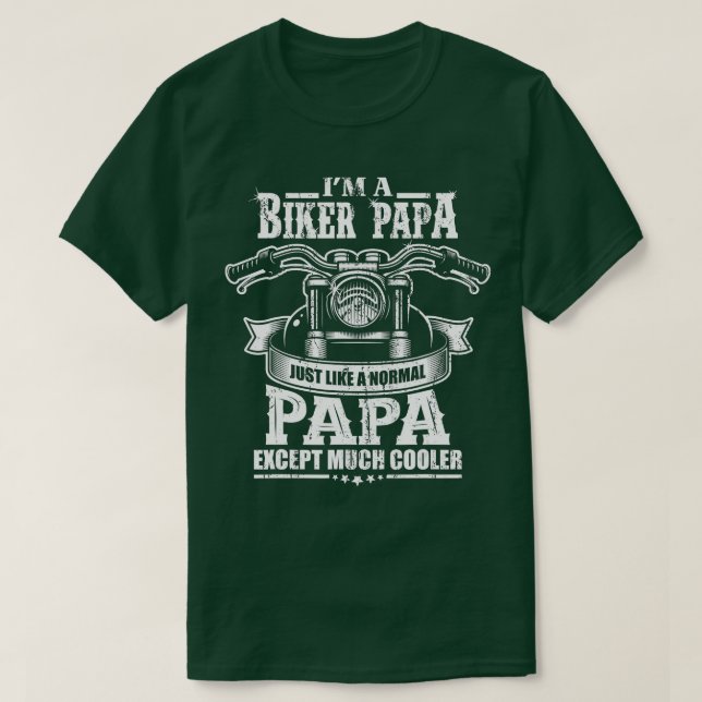 Bike Grandpa Motorcykel Rider Pension Gift Pappa T Shirt (Design framsida)