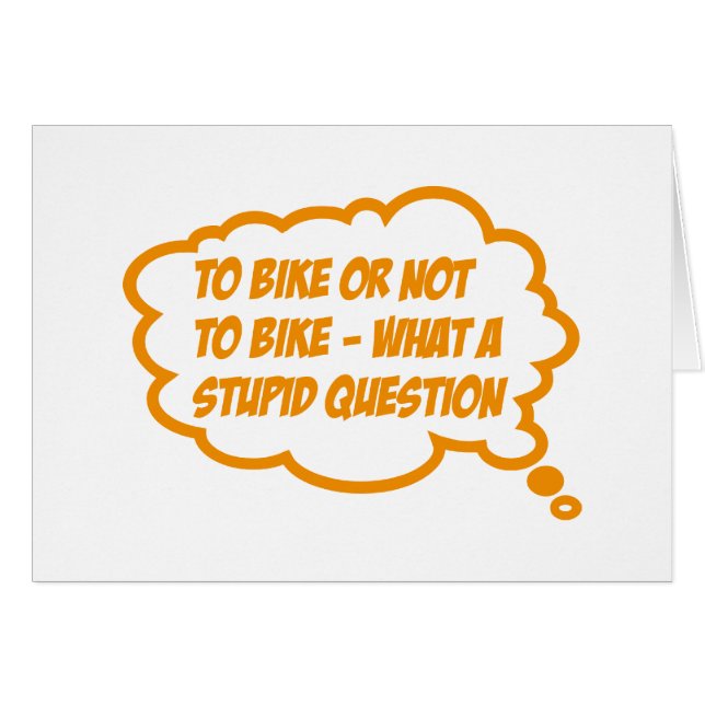 bike hälsningskort (Framsidan Horizontal)