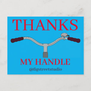 Bike Handle Pub & Bell, lägg till text, vykort