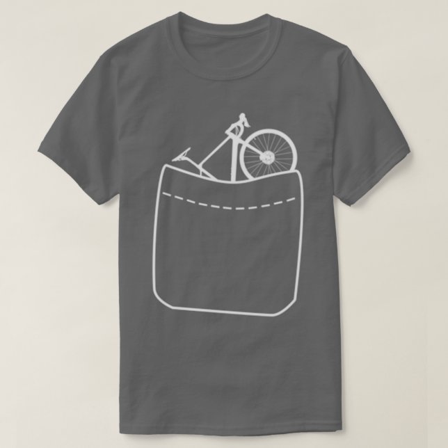 Bike i fickan t shirt (Design framsida)