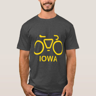 Bike Iowa Cycling Iowa College Theme T Shirt