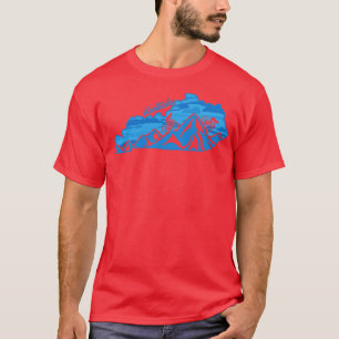 Bike Kentucky State Disline Blues Mountain Biking T Shirt