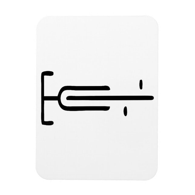 Bike logotyp minimum Retro, Cycling and Bicycle Äl Magnet (Vertikal)