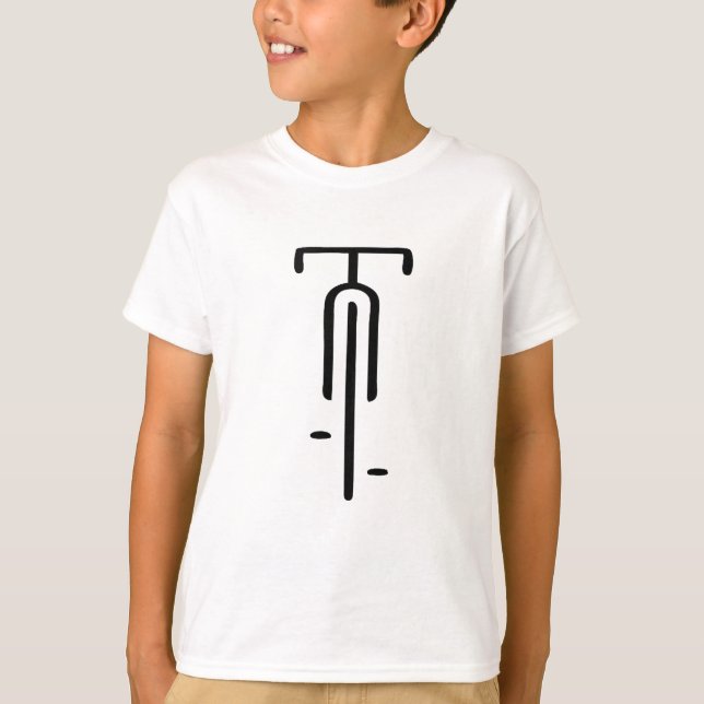 Bike logotyp minimum Retro, Cycling and Bicycle Äl T Shirt (Framsida)