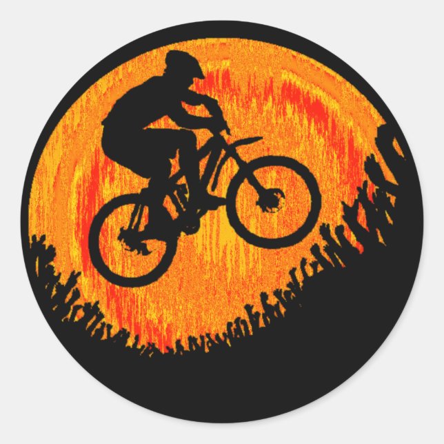 Bike många hips runt klistermärke (Framsida)