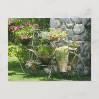Bike med blommor