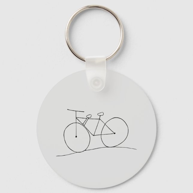 Bike med två sätesnyckelkedjor nyckelring (Baksida)