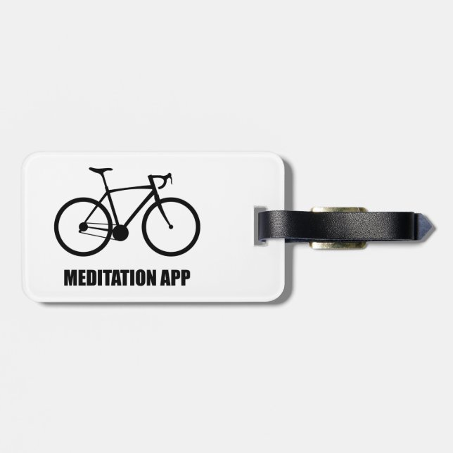 Bike Meditation App Bagagebricka (Baksida Vågrät)
