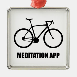 Bike Meditation App Julgransprydnad Metall