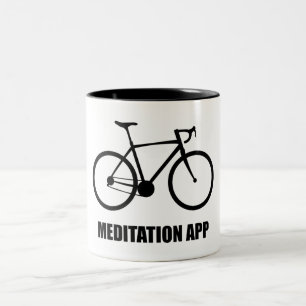 Bike Meditation App Två-Tonad Mugg