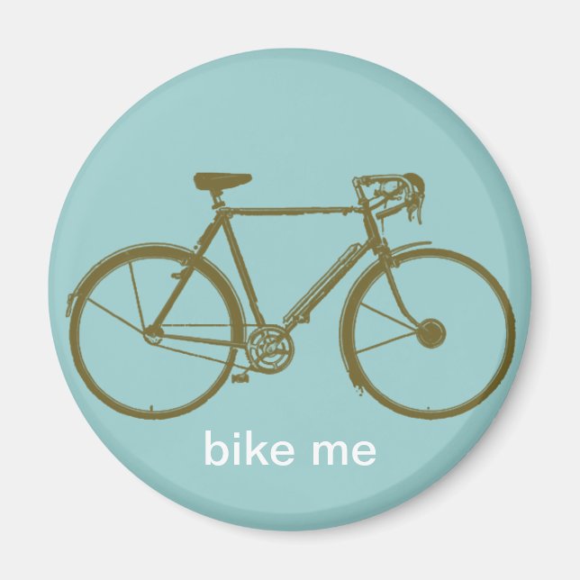 Bike mig ~ dekorativ magnet (Framsidan)