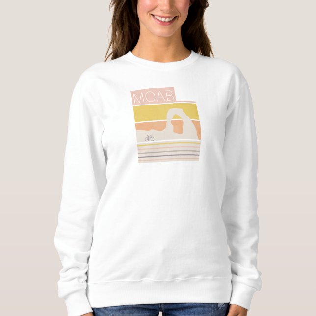 Bike Moab Utah Delicate Arch sweatshirt T Shirt (Framsida)