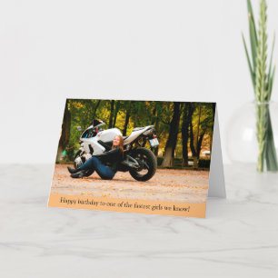 Bike Motorcycle Birthday Card Kort