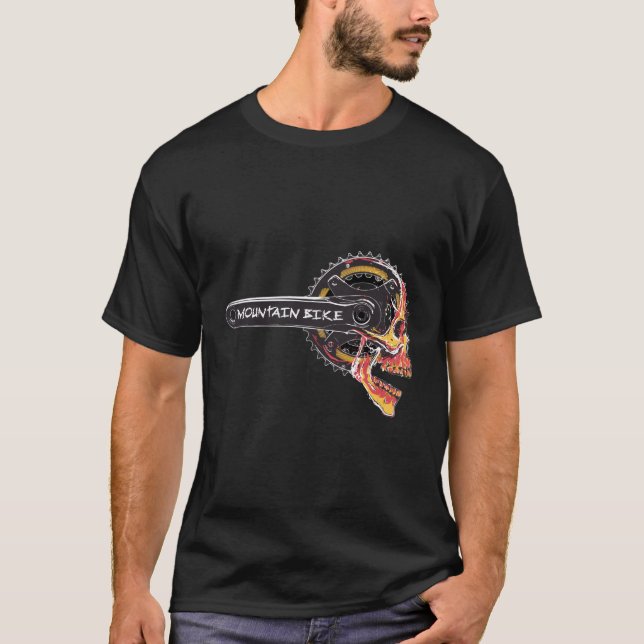 Bike Mtb från skalvankset Mountain T Shirt (Framsida)