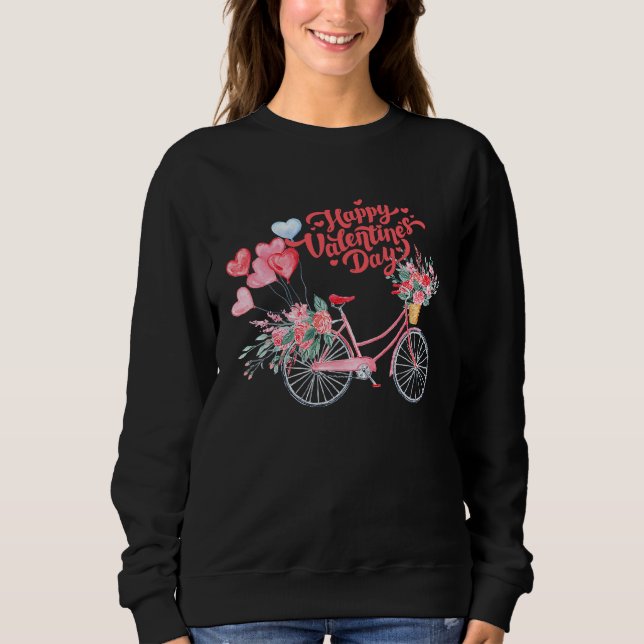 Bike of love and s Valentines Day T Shirt (Framsida)