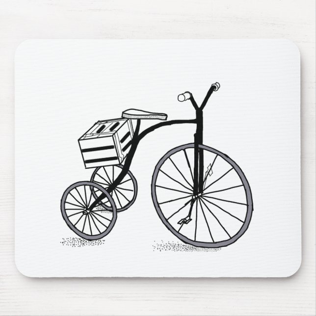 Bike på 3 hjul musmatta (Framsidan)