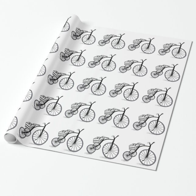Bike på 3 hjul presentpapper (Utrullad)