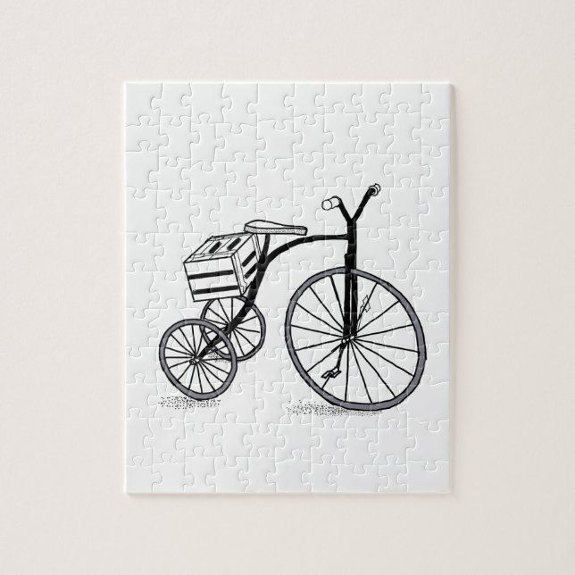 Bike på 3 hjul pussel (Vertikal)
