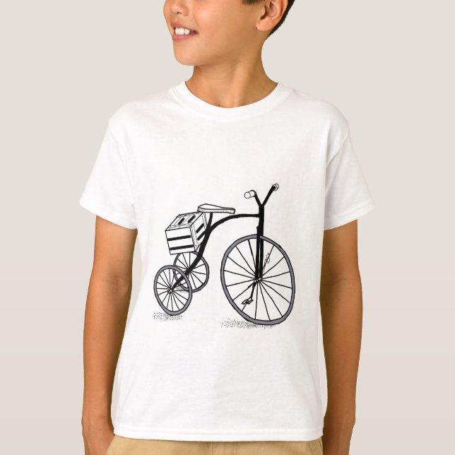 Bike på 3 hjul tee shirt (Framsida)