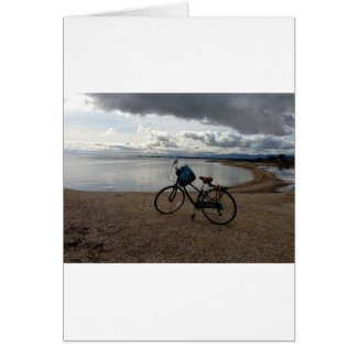 Bike på Beach Hälsningskort