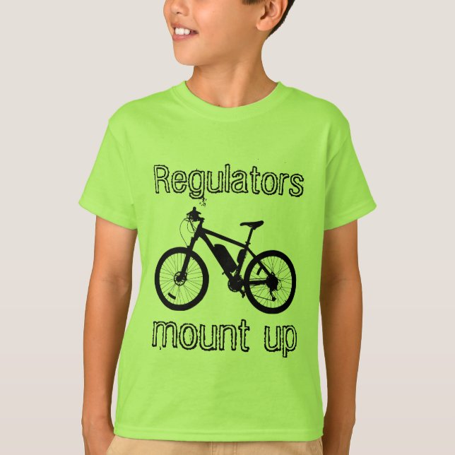 Bike Regulators Mount Up Lyric/Quote Barn T Shirt (Framsida)