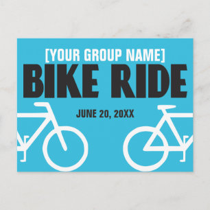 Bike Ride Bicycle Event Notification Inbjudan Vykort