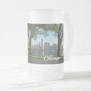 Bike Ride Down Solidarity Frosted Glass Beer Mugg