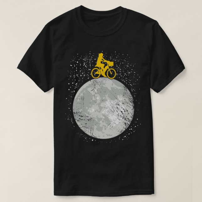 Bike ride på måne Gift-idé 2 T Shirt (Design framsida)