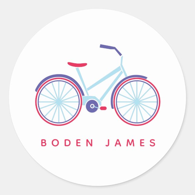 Bike Ride Runt Klistermärke (Framsida)