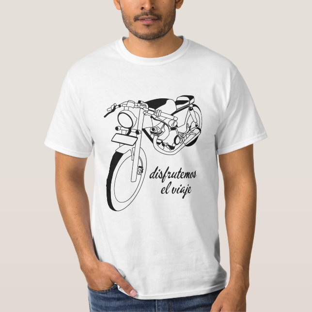 BIKE RIDING RIDER MOTOR CYCLE LONG DRIVE LONG RIDE T SHIRT (Framsida)