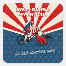 Bike ridning med Pappa - Fars dag Sticker