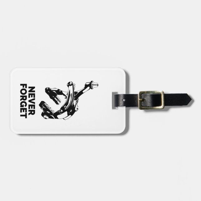 Bike Rim Brams Glöm aldrig Bagagebricka (Horisontell Framsida)