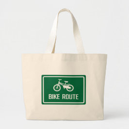 Bike Route-tecken Jumbo Tygkasse
