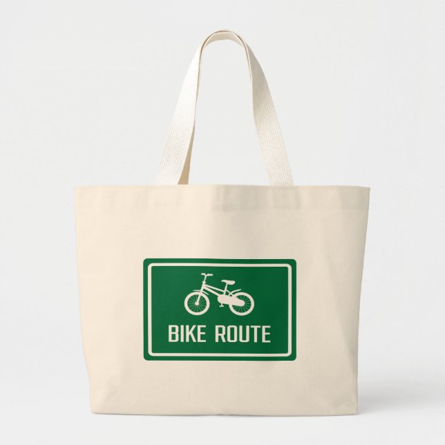 Bike Route-tecken Jumbo Tygkasse (Framsidan)