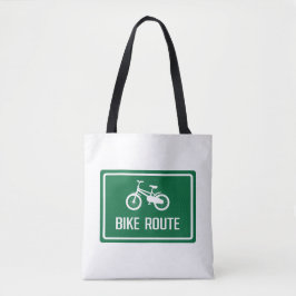Bike Route-tecken Tygkasse