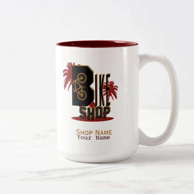 Bike Shop - kaffe, Tea Mugg, Kopp (Höger)