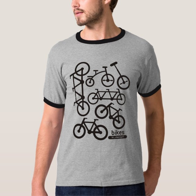 bike sign t shirt (Framsida)